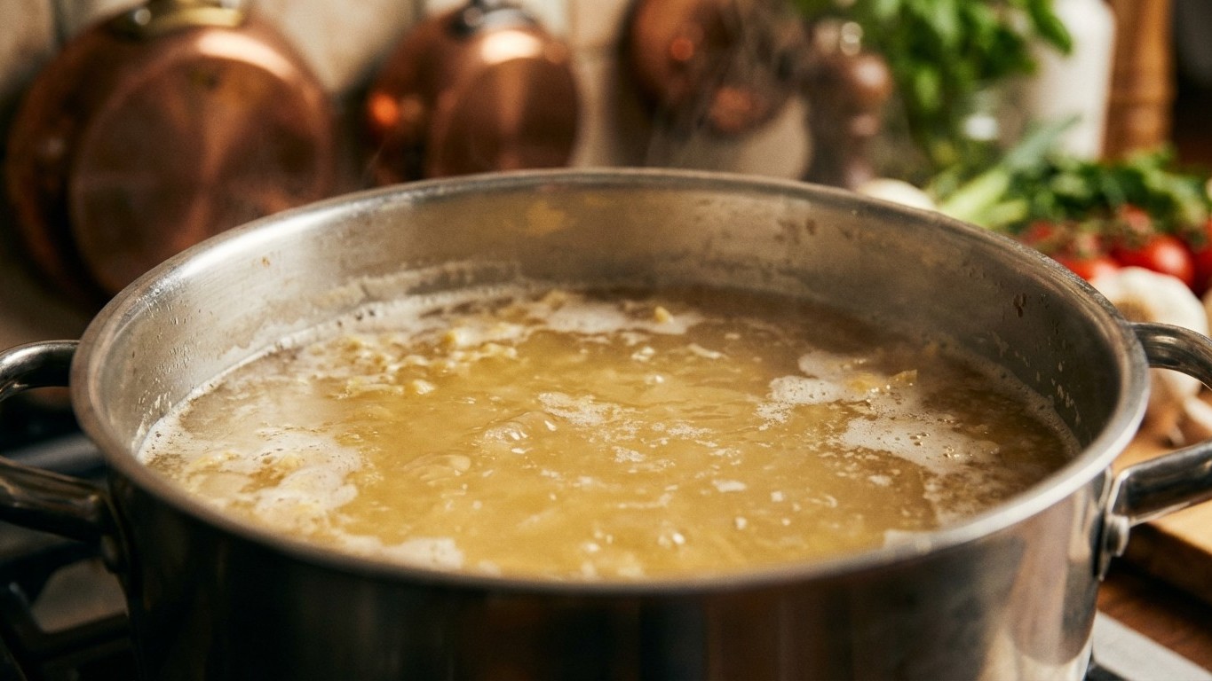 Pourquoi les chefs arrêtent de jeter l'eau de cuisson des pâtes : la raison scientifique va vous surprendre