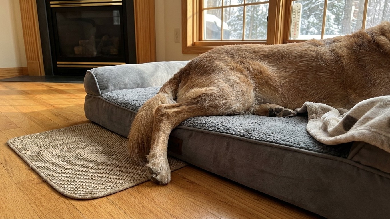 Voici les signes subtils que votre chien souffre de douleurs articulaires en fin d'hiver et les gestes préventifs à adopte...