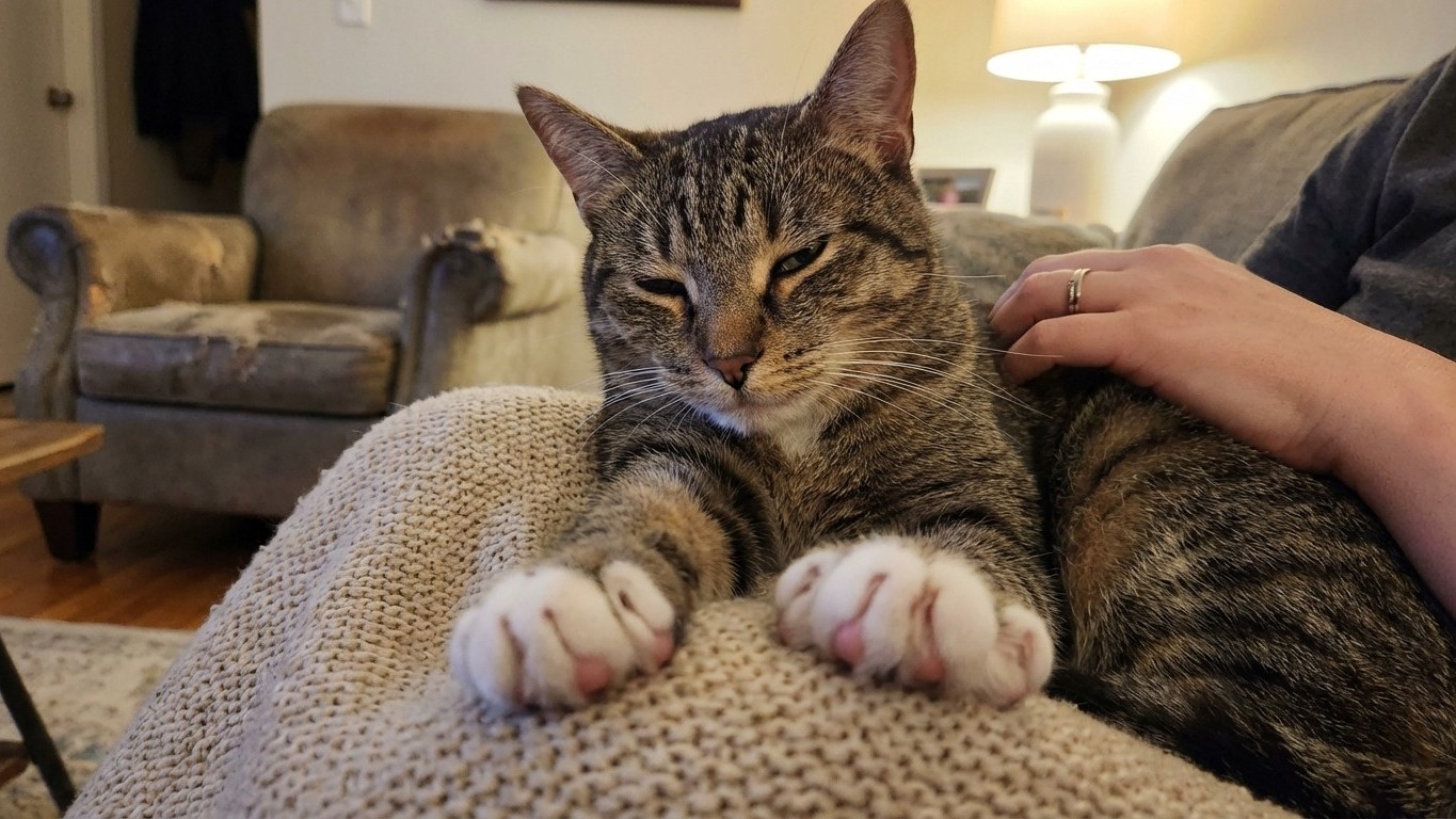 Ce geste que font tous les chats sur vos genoux remonte en réalité à leurs premiers jours de vie