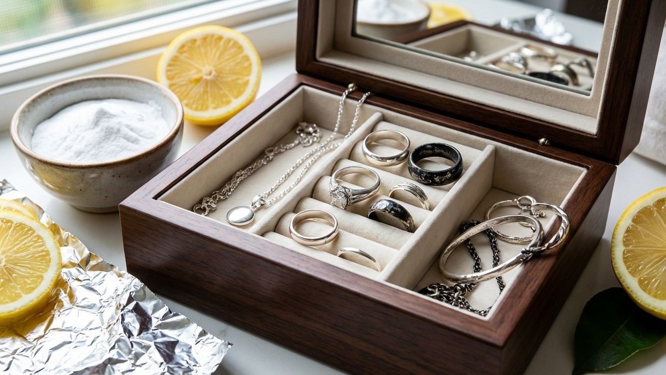 Mes bijoux en argent noircissaient dans leur boîte : l'astuce à 0 € qui les a ressuscités