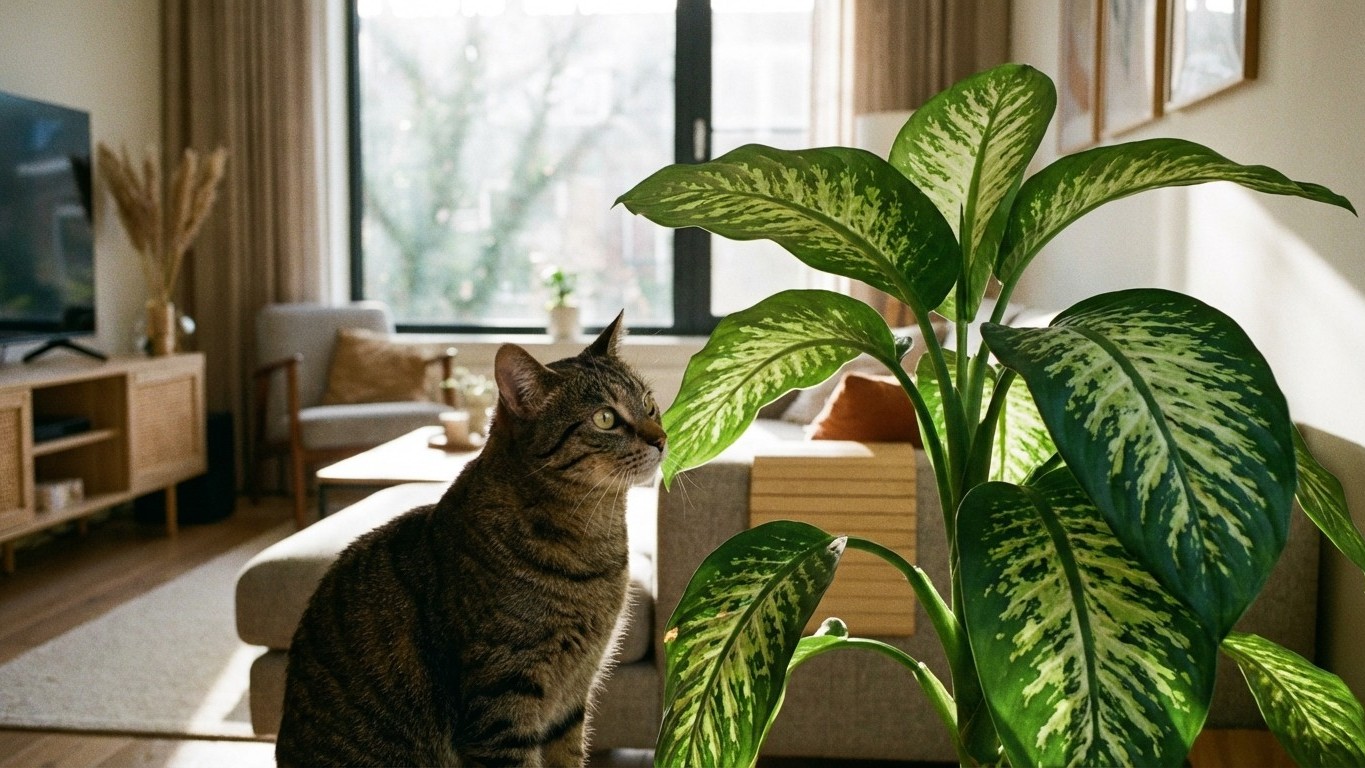 Ma chatte a frôlé le pire : ces plantes que tout le monde a au salon sont en fait toxiques