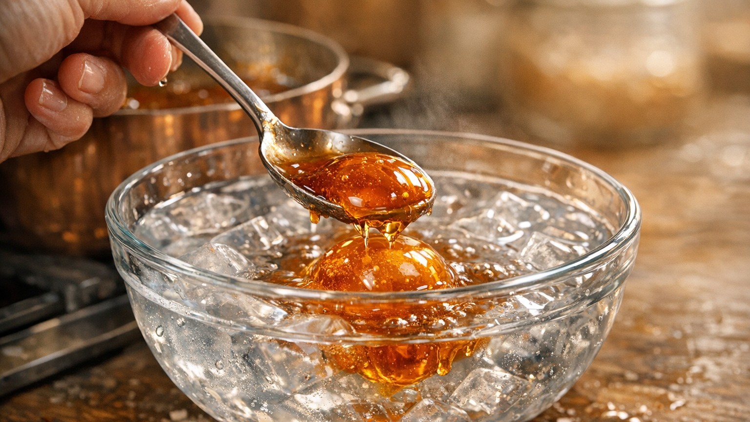 « Je ratais tous mes caramels jusqu'à ce qu'un pâtissier me montre ce test à l'eau froide » : la méthode infaillible