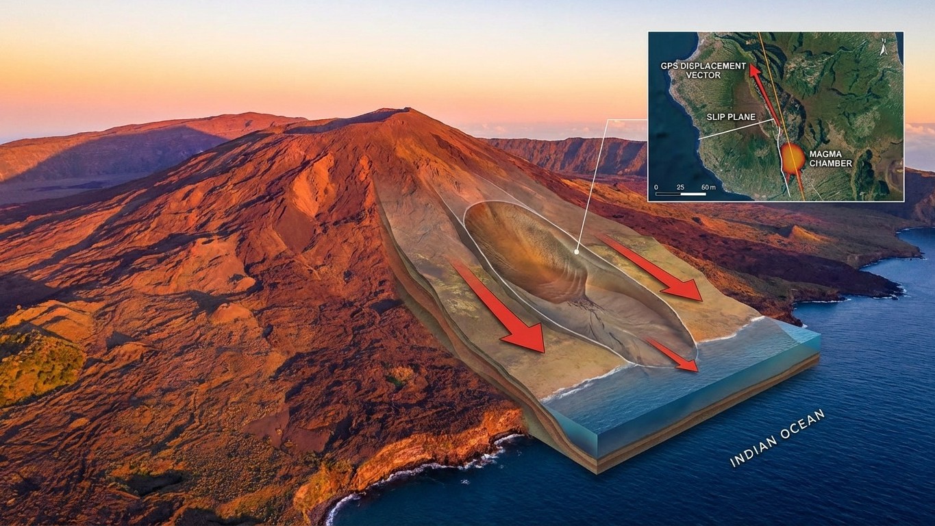 Ce phénomène volcanique au Piton de la Fournaise que personne ne comprend vraiment (expliqué simplement)