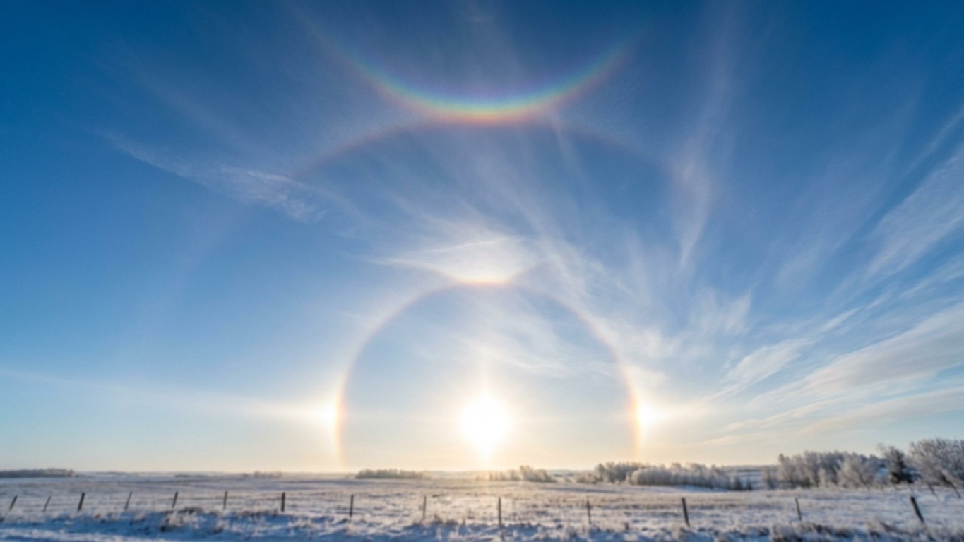 Différence entre halo, parhélie et arc circumzénithal : guide visuel et causes