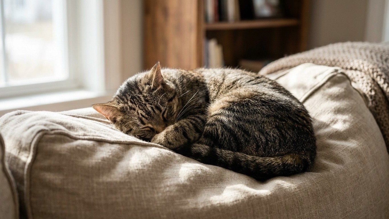 « Je pensais qu'il dormait plus » : ce comportement du chat cache souvent une douleur ignorée