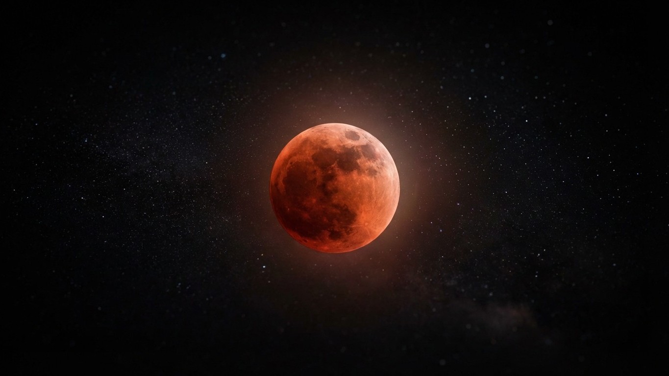 Pourquoi la Lune devient rouge lors d’une éclipse totale ? (Lune de sang expliquée)