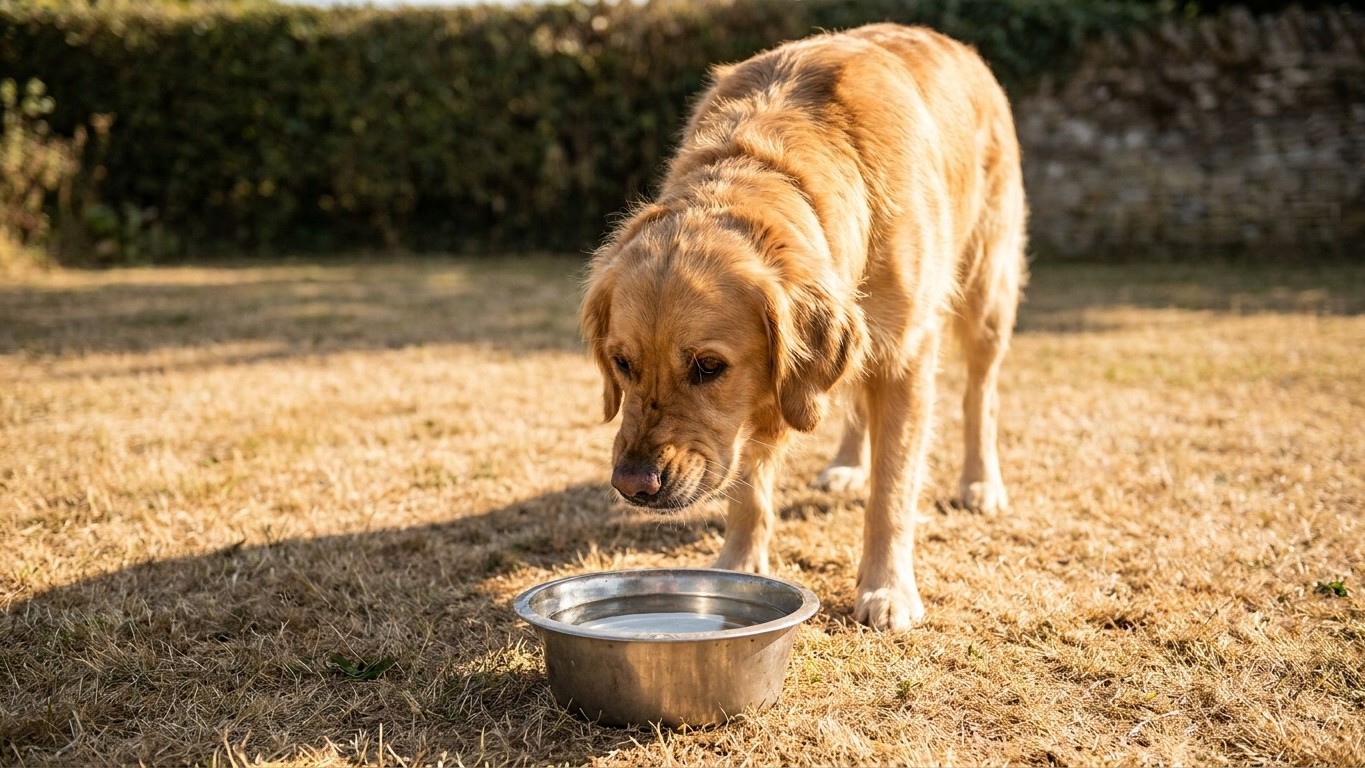 « Je pensais qu'il avait juste soif » : le jour où j'ai compris que ma coupelle d'eau au soleil rendait mon chien malade