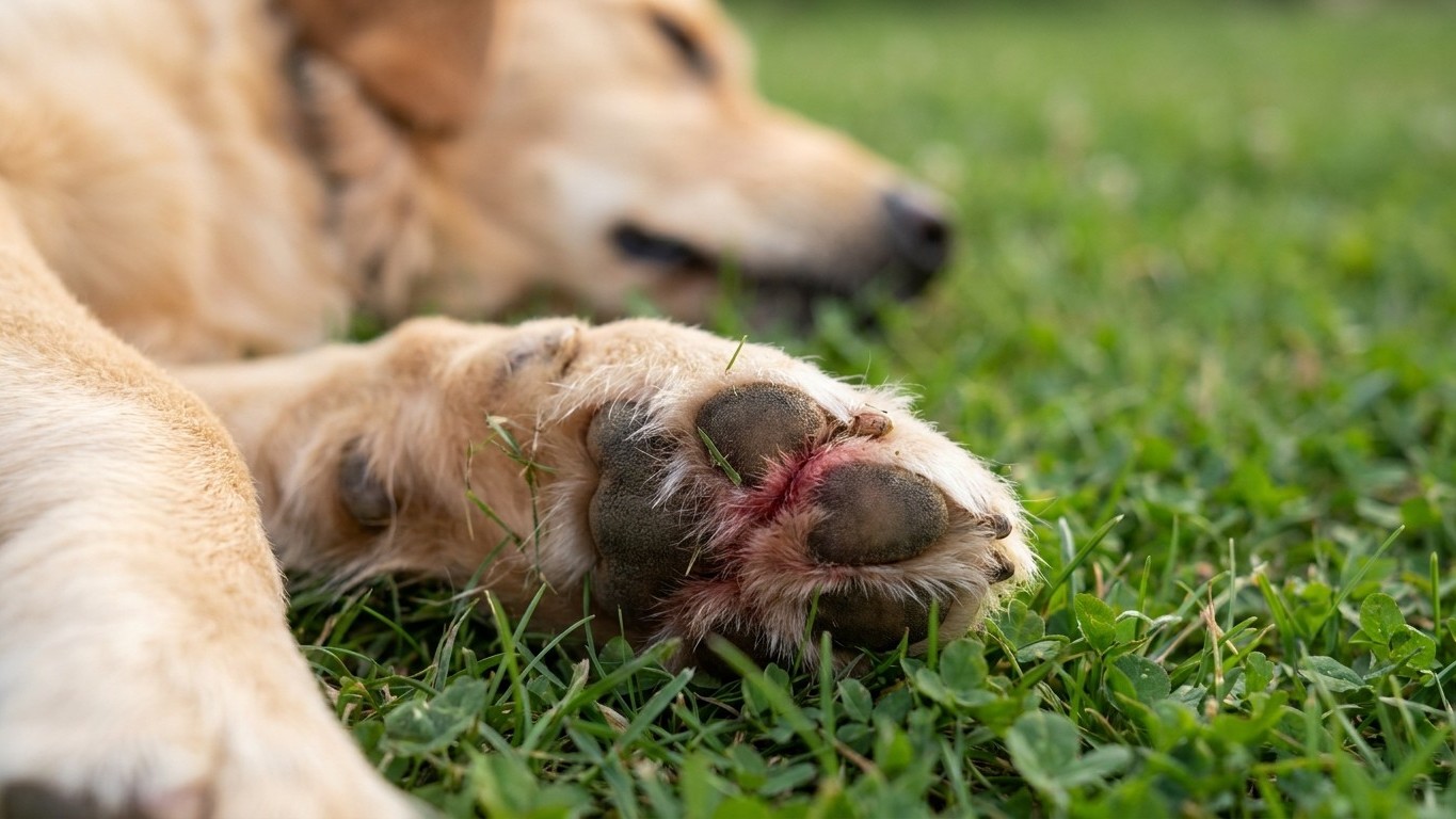 Ce geste que votre chien répète après chaque balade d'été peut cacher une migration sous la peau qui finit au bloc