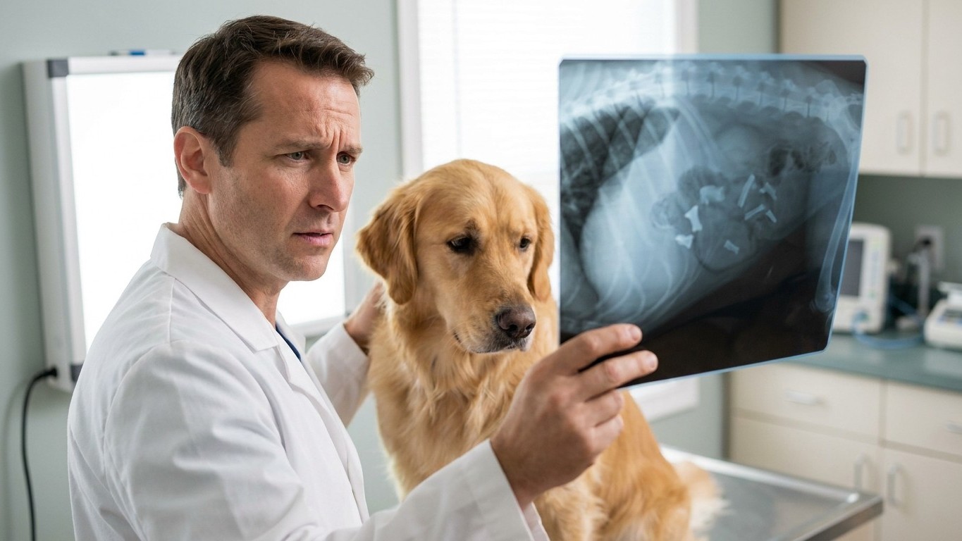 « Je pensais lui faire plaisir » : quand j'ai donné à mon chien un os du barbecue, le véto m'a montré ce qu'il avait dans ...