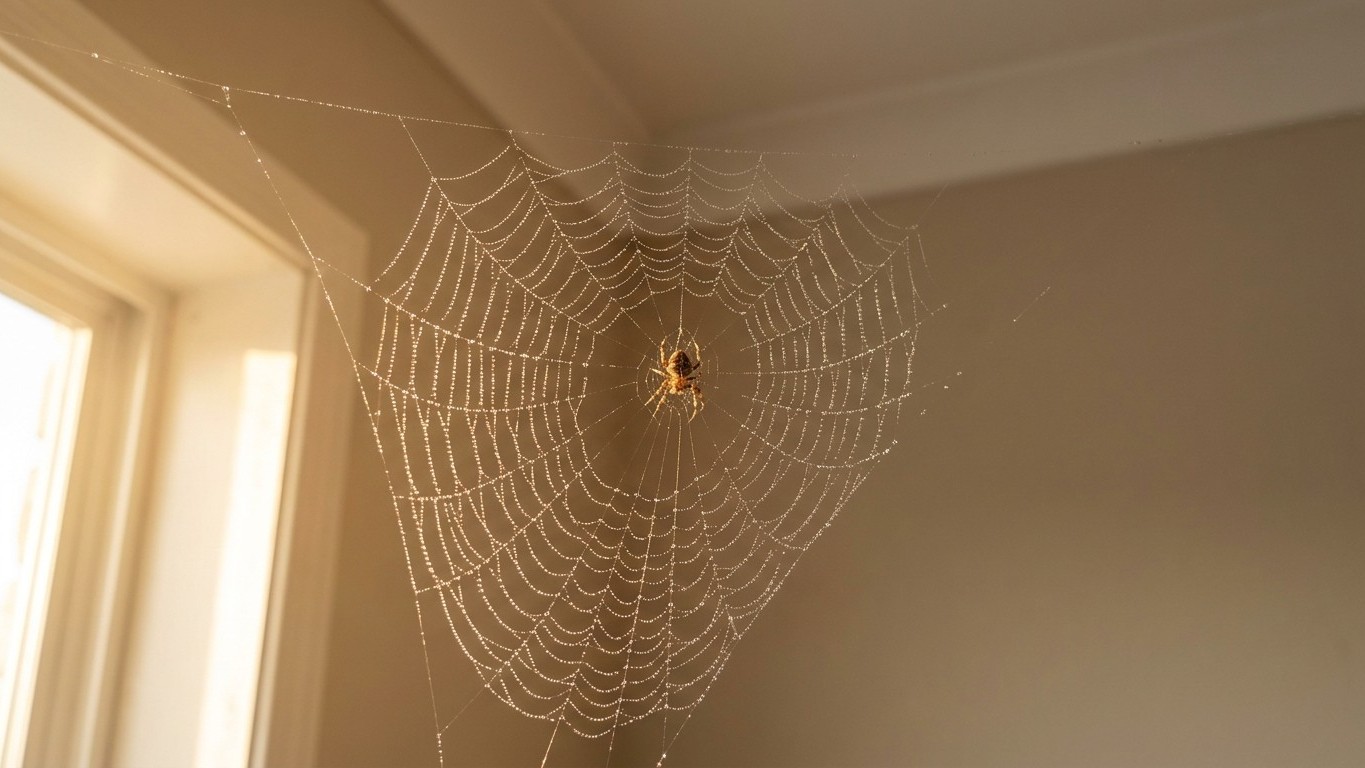 Votre araignée retisse toujours sa toile au même angle du plafond et vous trouvez ça anodin : les experts du bâtiment y li...