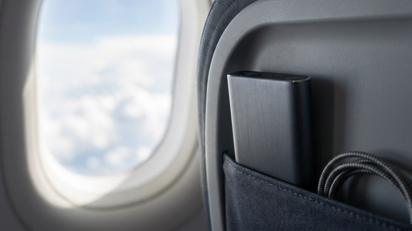 Fini les batteries externes branchées pendant le vol : depuis que six compagnies l'ont interdit, le chargeur doit rester à...