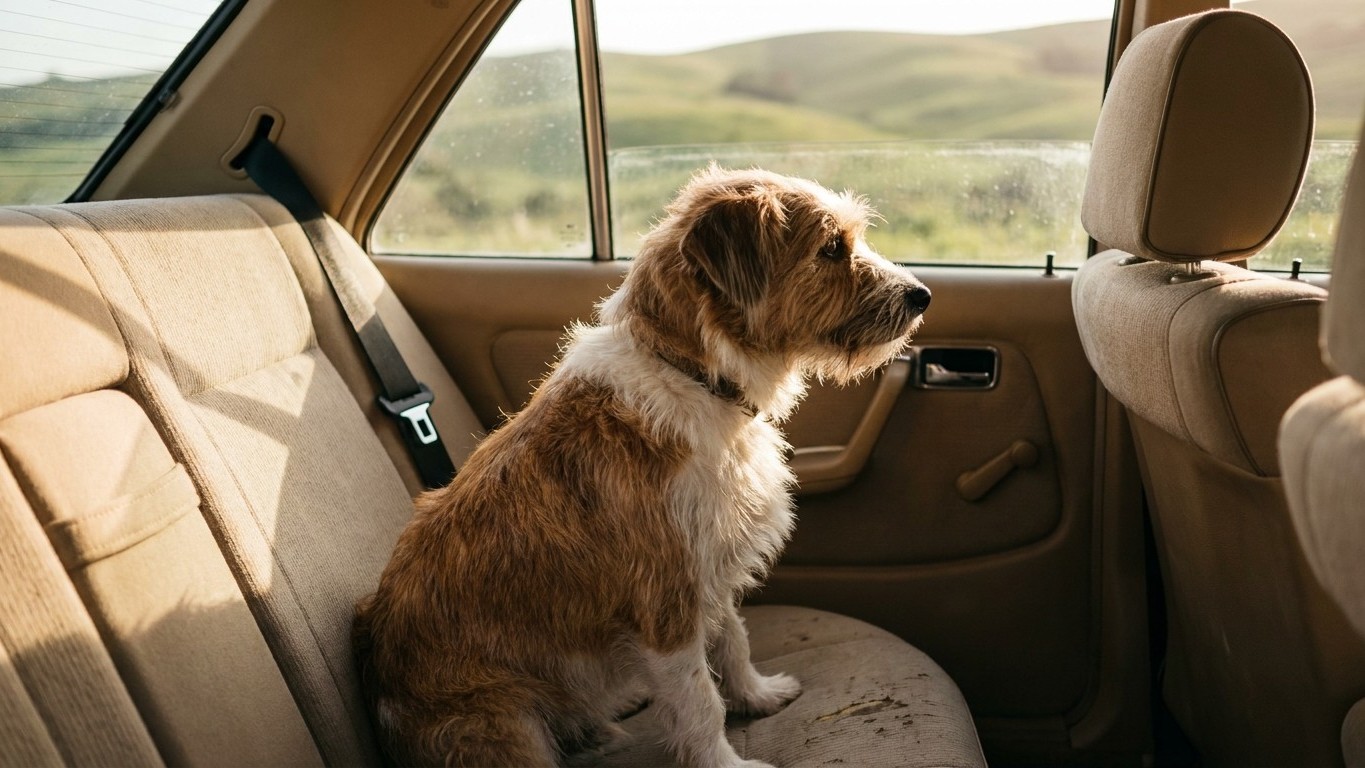 J'ai laissé mon chien libre sur la banquette arrière pendant des années juste parce qu'il aimait regarder par la vitre : a...