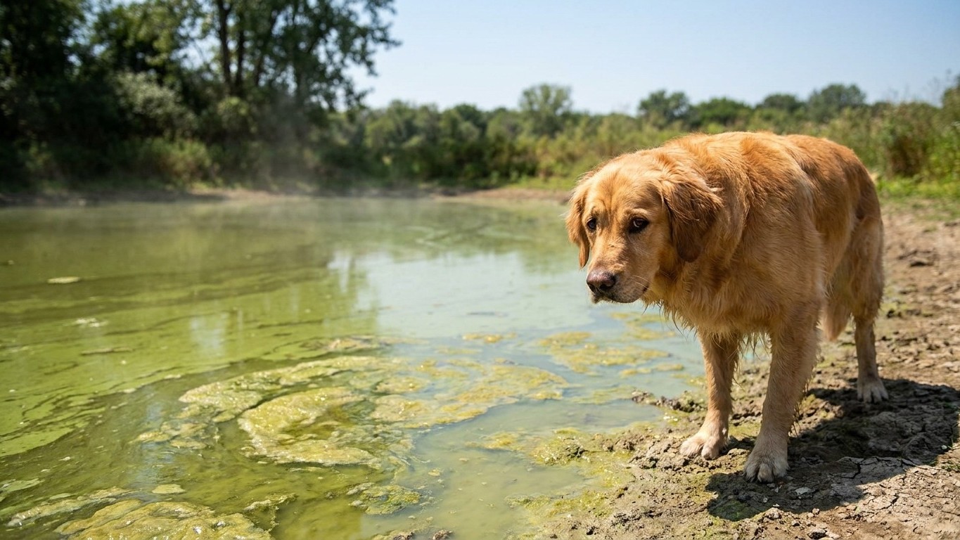 « Je pensais que c'était juste des algues » : pourquoi les vétérinaires ne donnent que deux heures à un chien qui a bu cet...
