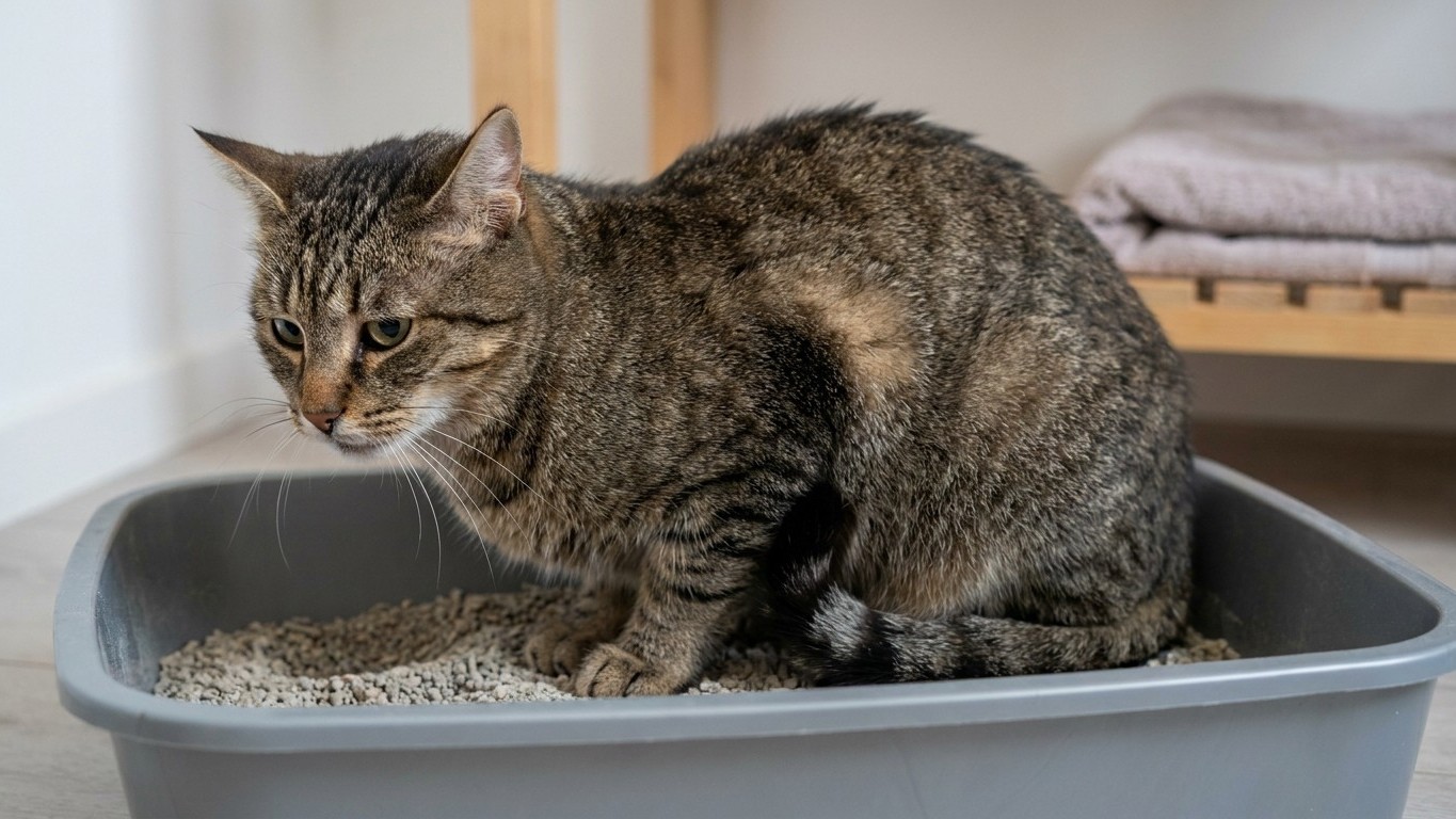 Votre chat retourne au bac toutes les dix minutes et se lèche sous la queue : ce n'est pas un caprice, c'est ce que son ur...
