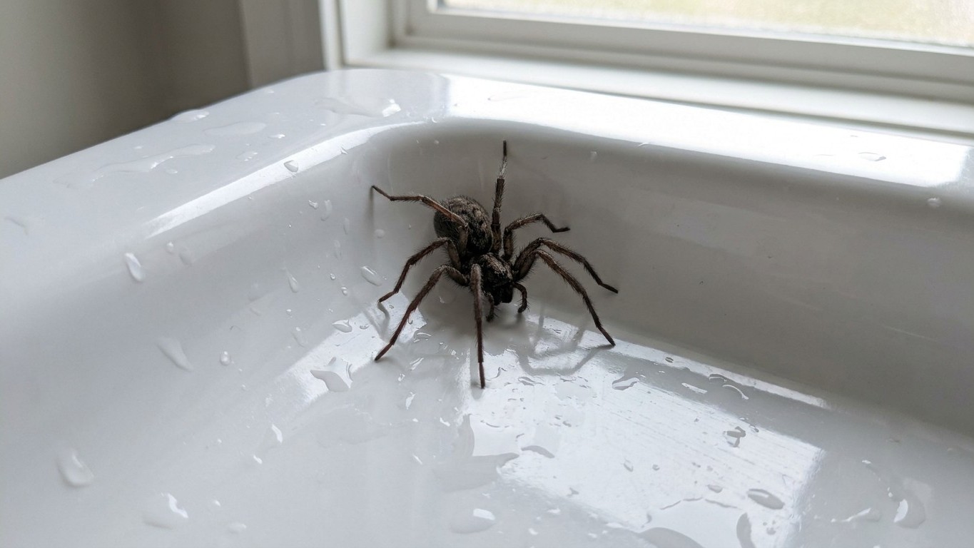 Vous retrouvez une araignée au fond de la baignoire chaque matin d'août et vous croyez qu'elle sort du siphon : les spécia...