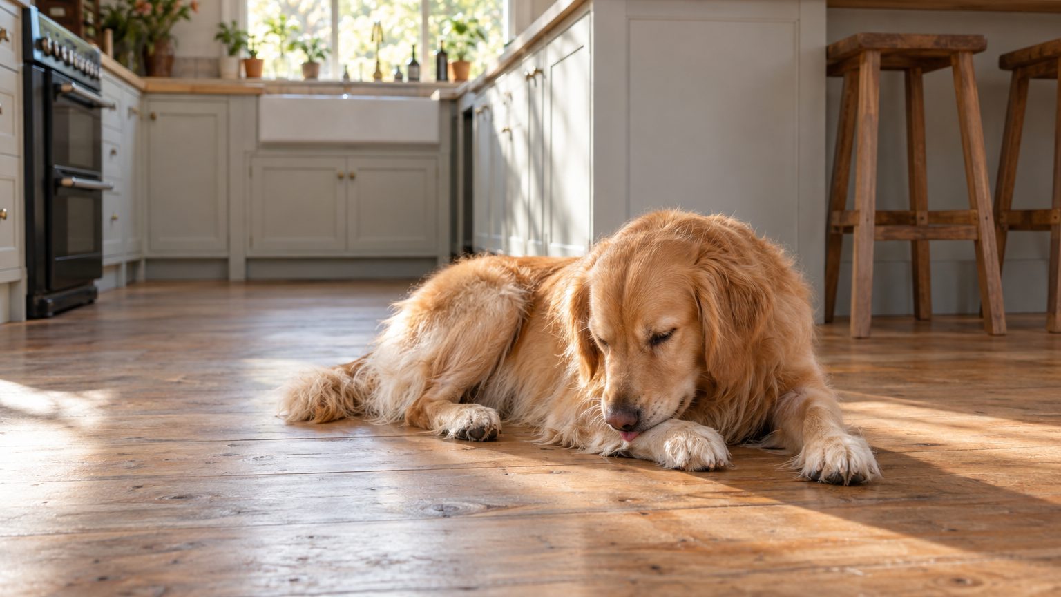 Chien qui lèche ses pattes sans arrêt : les causes possibles et les signes qui doivent alerter